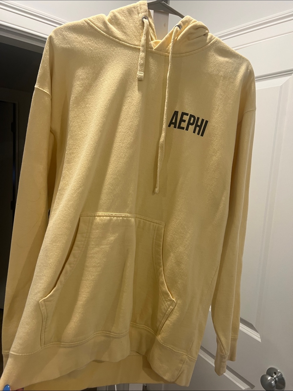 AEPHI Yellow Hooded Sweatshirt
